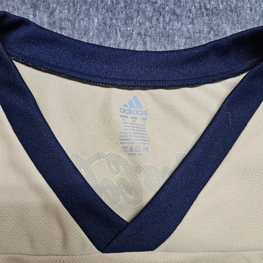 Adidas Notre Dame Jersey Mens XL Gold Navy NCAA Football Fighting Irish